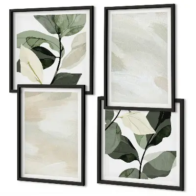 Set van posters met lijst Heldere abstracte boho-schilderijen