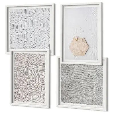 Set van posters met lijst Lichte boho-zandtexturen