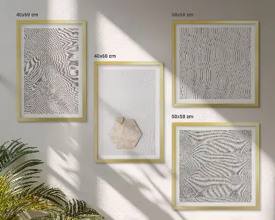 Set van posters met lijst Lichte boho-zandtexturen