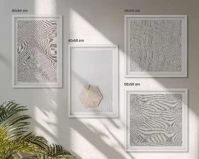 Set van posters met lijst Lichte boho-zandtexturen