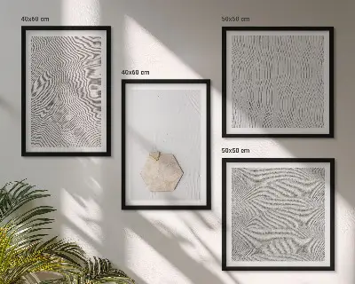 Set van posters met lijst Lichte boho-zandtexturen