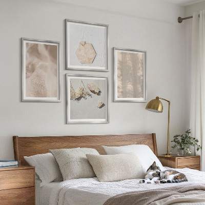Set van posters met lijst Subtiele boho-texturen in natuurlijke stijl