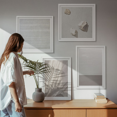 Meerluik in lijst Verfijnde boho-texturen uit de natuur