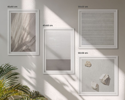 Meerluik in lijst Verfijnde boho-texturen uit de natuur