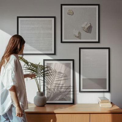 Meerluik in lijst Verfijnde boho-texturen uit de natuur