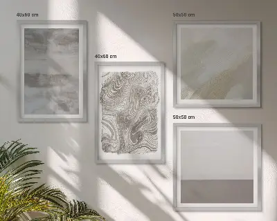 Industriële ontwerpstructuren set van posters met lijst