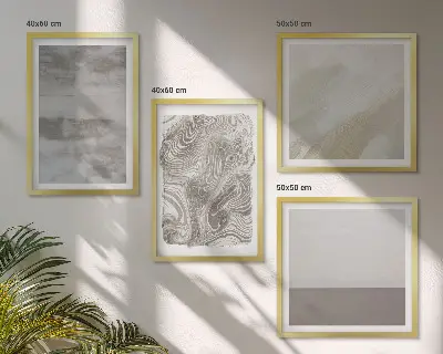 Industriële ontwerpstructuren set van posters met lijst