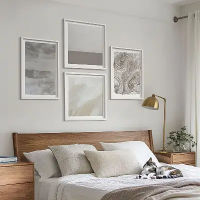 Industriële ontwerpstructuren set van posters met lijst