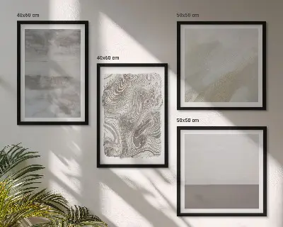 Industriële ontwerpstructuren set van posters met lijst