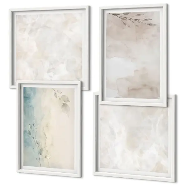 Meerluik in lijst met textuur van een aquarelverfschilderij