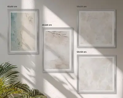 Meerluik in lijst met textuur van een aquarelverfschilderij