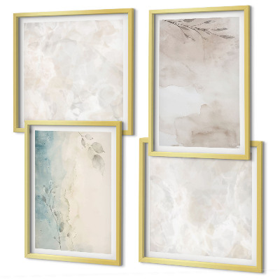 Meerluik in lijst Textuur van een aquarelverfschilderij