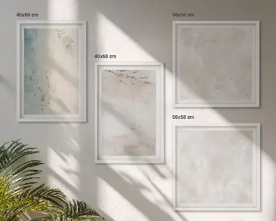 Meerluik in lijst met textuur van een aquarelverfschilderij