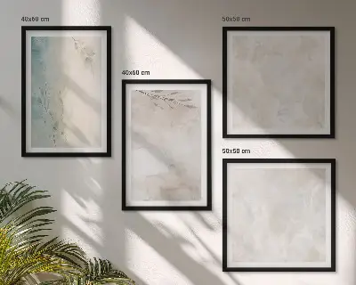Meerluik in lijst met textuur van een aquarelverfschilderij