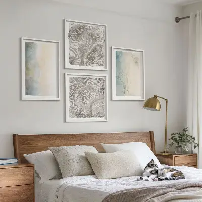 Set aquarelkartons met lijst set posters van fijn aquarelkarton
