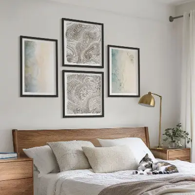 Set aquarelkartons met lijst set posters van fijn aquarelkarton