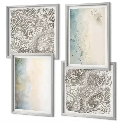 Set aquarelkartons met lijst set posters van fijn aquarelkarton