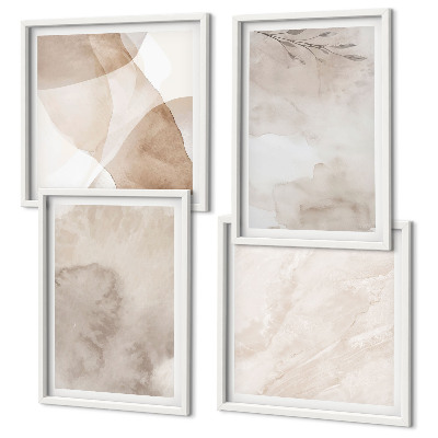 Meerluik in lijst Aquarelverf met boho-texturen