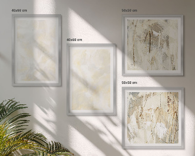 Set van posters met lijst Heldere textuurverfdesign