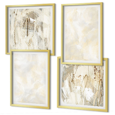 Set van posters met lijst Heldere textuurverfdesign