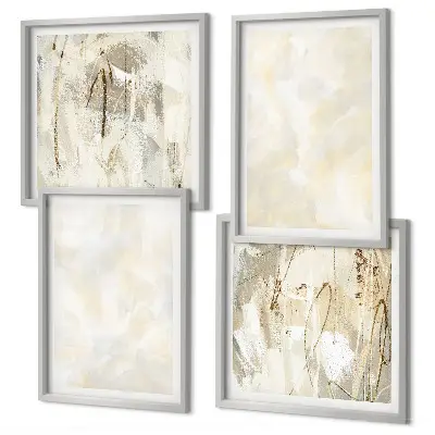 Set van posters met lijst met helder textuurverfdesign