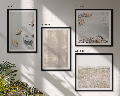 Set van posters met lijst Boho natuurlijke texturen