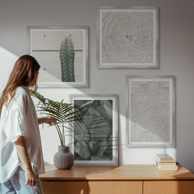 Set van posters met lijst Zomerse texturen uit de tropen