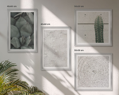 Set van posters met lijst Zomerse texturen uit de tropen