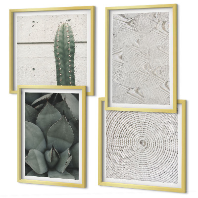 Set van posters met lijst Zomerse texturen uit de tropen
