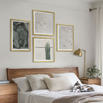 Set van posters met lijst Zomerse texturen uit de tropen