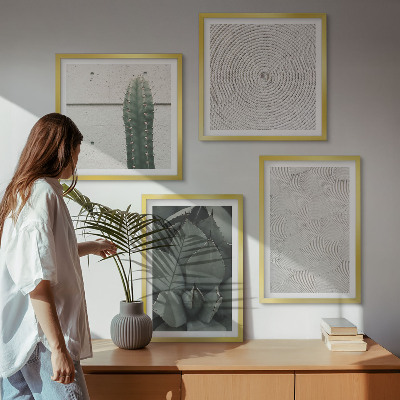 Set van posters met lijst Zomerse texturen uit de tropen