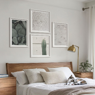 Set van posters met lijst Zomerse texturen uit de tropen
