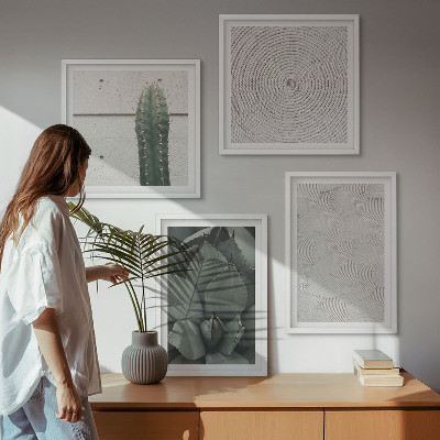 Set van posters met lijst Zomerse texturen uit de tropen