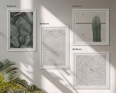 Set van posters met lijst Zomerse texturen uit de tropen