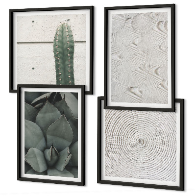 Set van posters met lijst Zomerse texturen uit de tropen