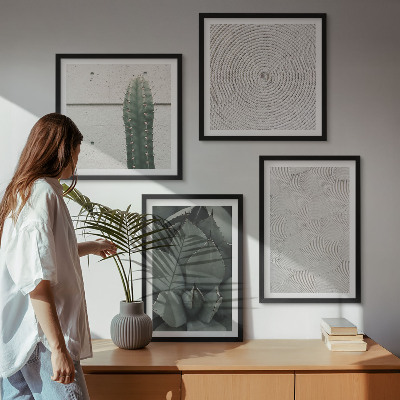 Set van posters met lijst Zomerse texturen uit de tropen