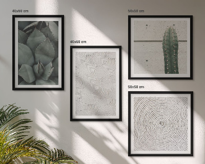 Set van posters met lijst Zomerse texturen uit de tropen