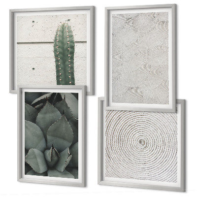 Set van posters met lijst Zomerse texturen uit de tropen
