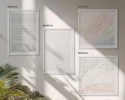 Poster met lijst heldere structuren en zandpatronen