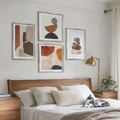 Set abstracte posters met lijst set van wanddecoraties