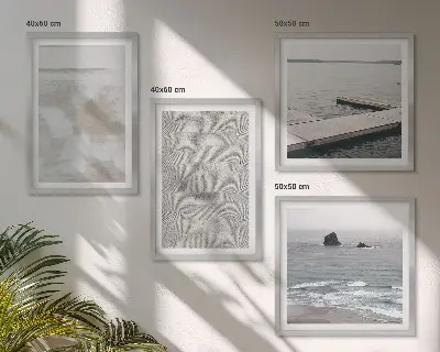 Abstract design met moderne texturen meerluik in lijst