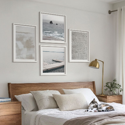 Meerluik in lijst Abstract design, moderne texturen