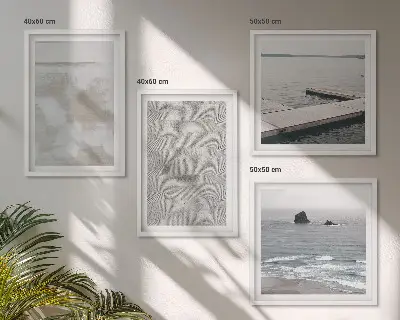 Abstract design met moderne texturen meerluik in lijst