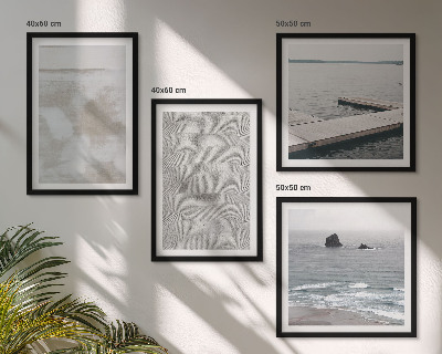 Meerluik in lijst Abstract design, moderne texturen