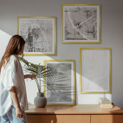 Set van posters met lijst Abstracte moderne vormen