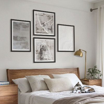 Set van posters met lijst Abstracte moderne vormen
