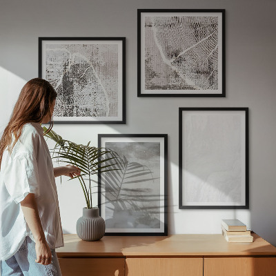 Set van posters met lijst Abstracte moderne vormen