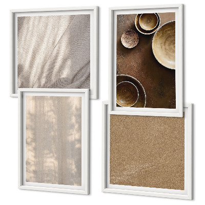 Set van posters met lijst Structuur, textuur, minimalisme