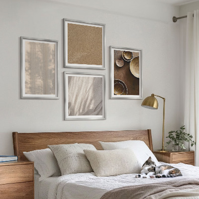 Set van posters met lijst Structuur, textuur, minimalisme
