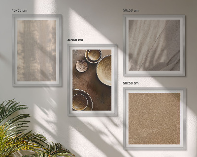 Set van posters met lijst Structuur, textuur, minimalisme